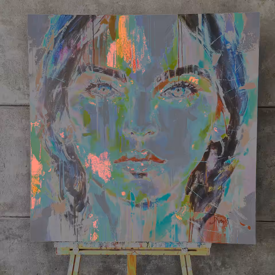 Woman on Canvas  #4