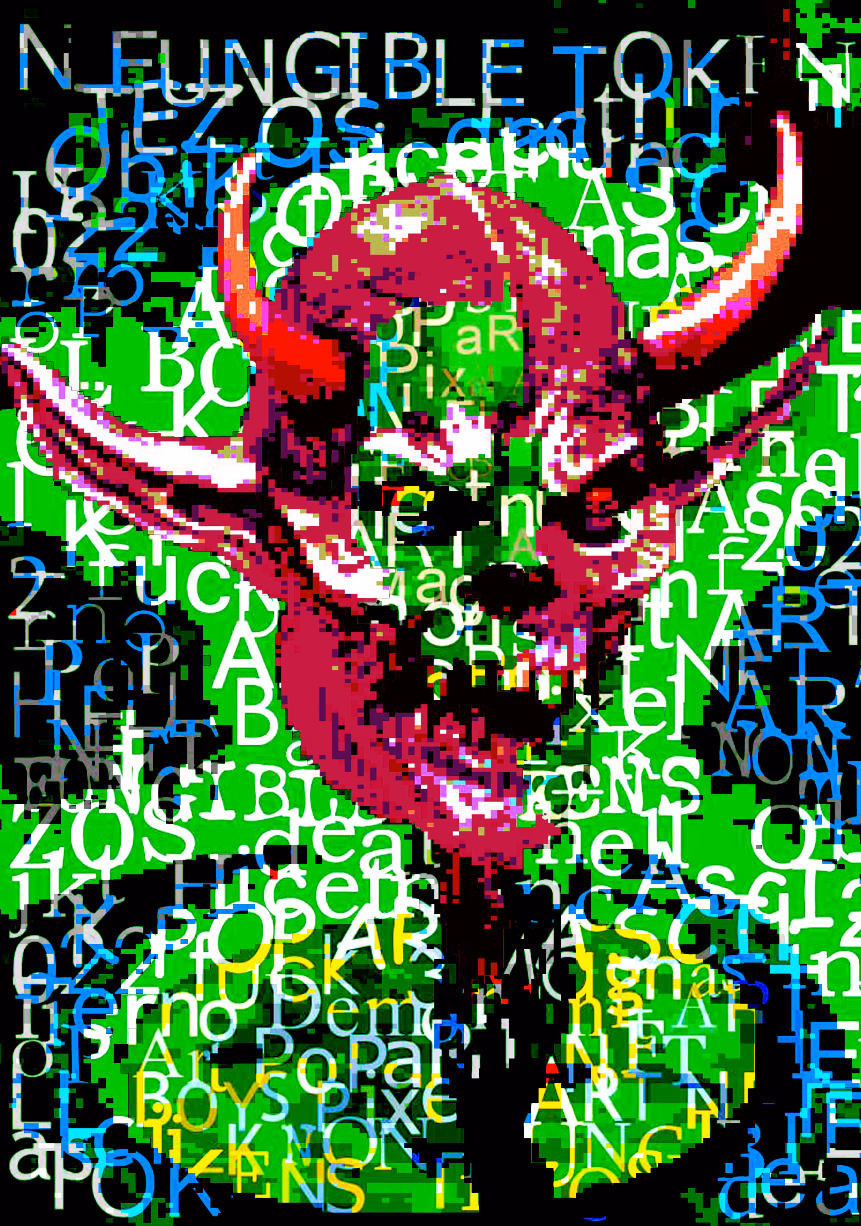 HellBoys Series ASCII and Pixel Demons and Monsters - Hell Boy #6. v.6.6.6
