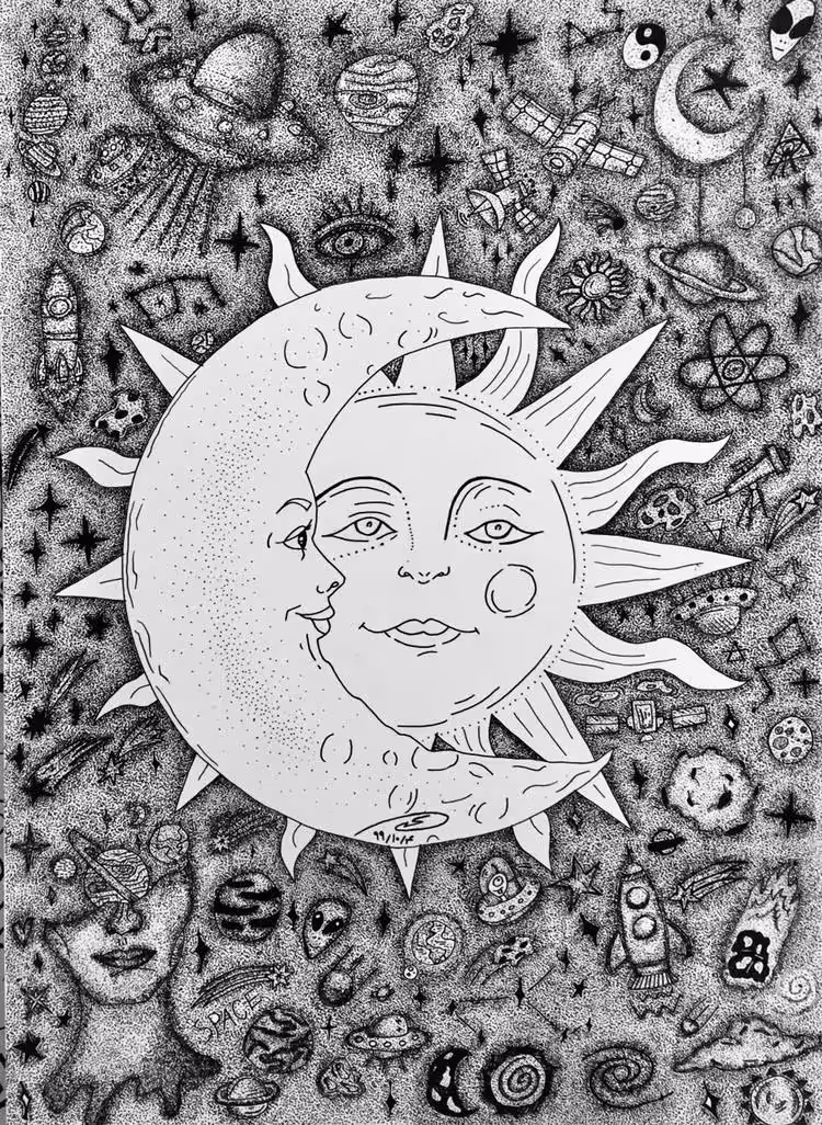 The Meeting of Moon and Sun