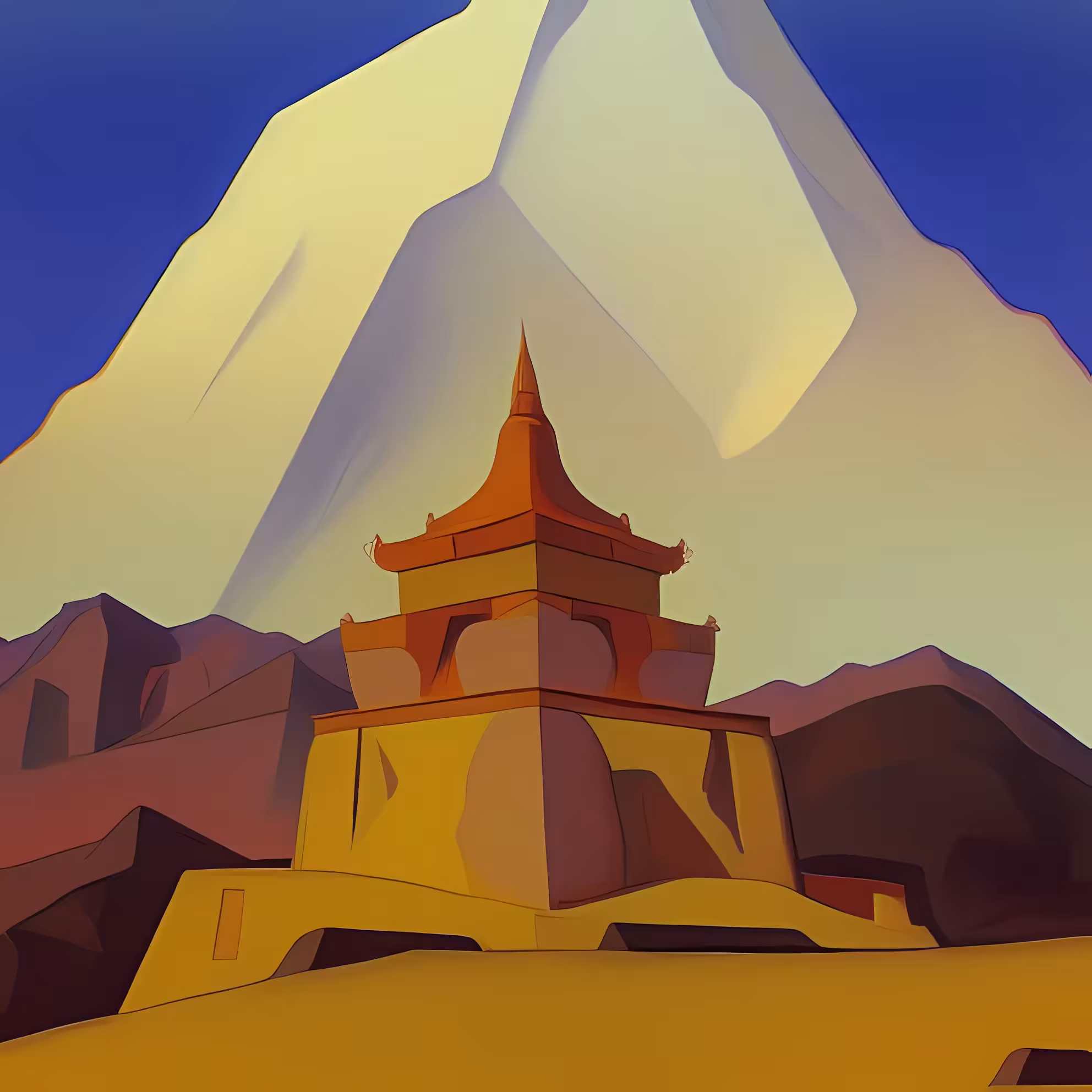 Mountain Temple #7