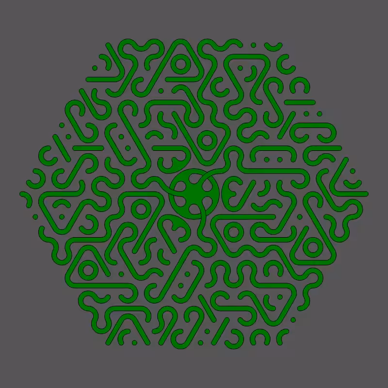 Threefold Symmetry - Dark Variations #77