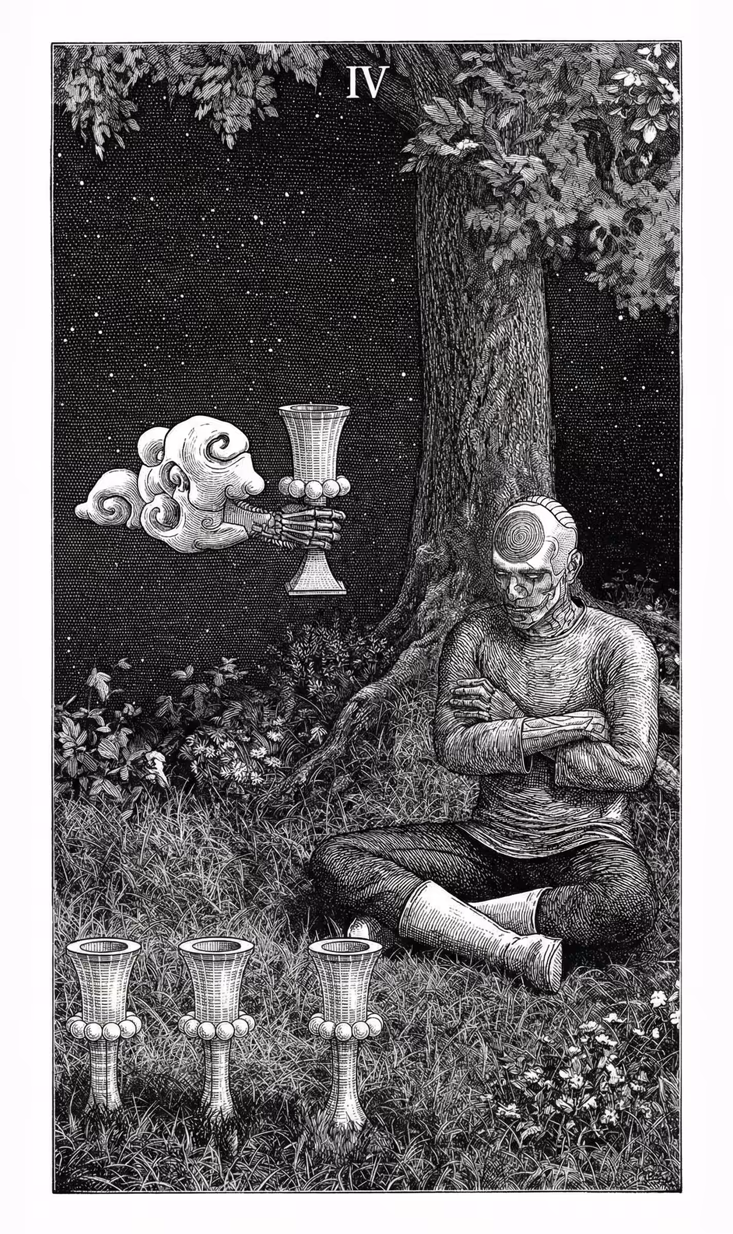 4 of Cups — Litho