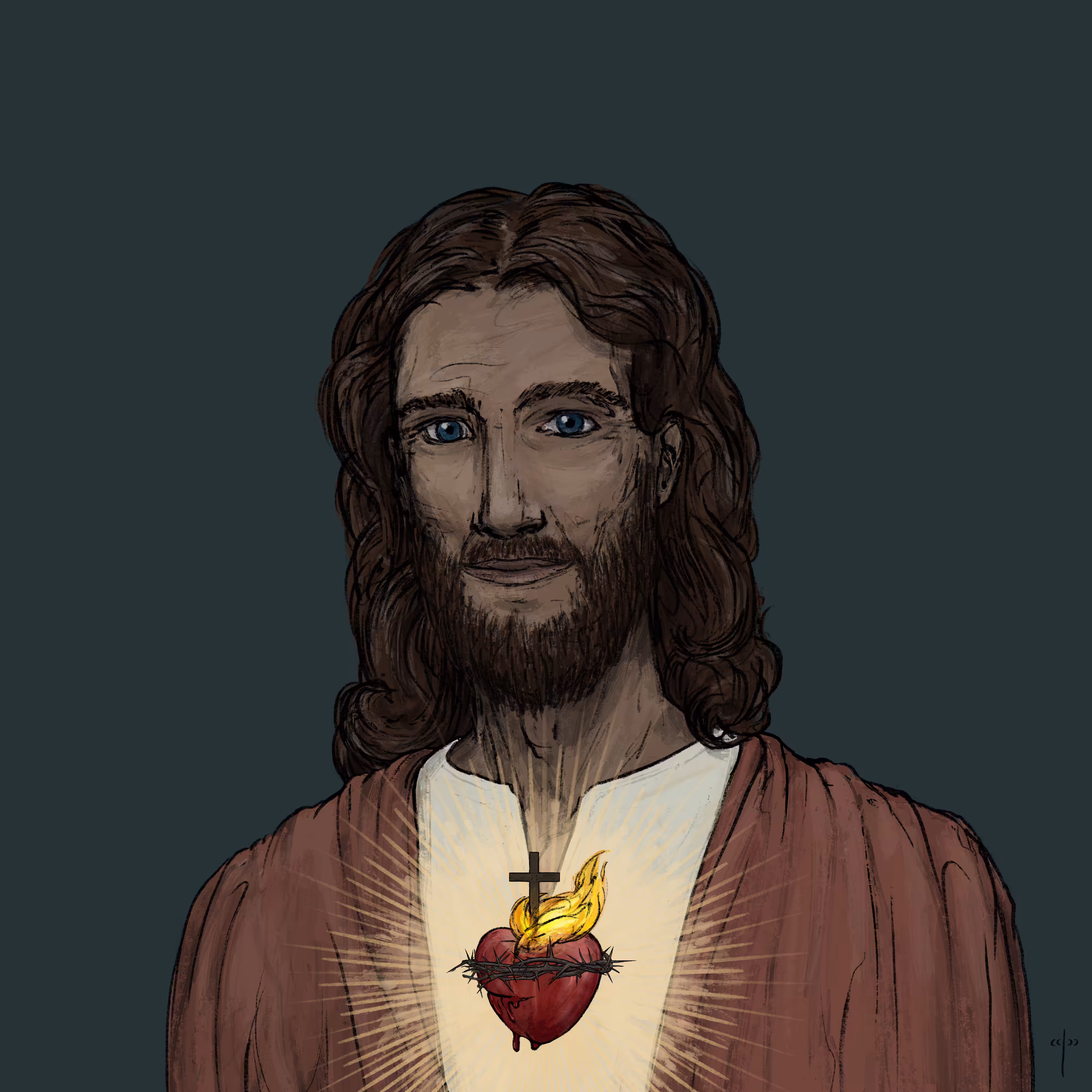 A MEN #26 - "Sacred Heart" Christ