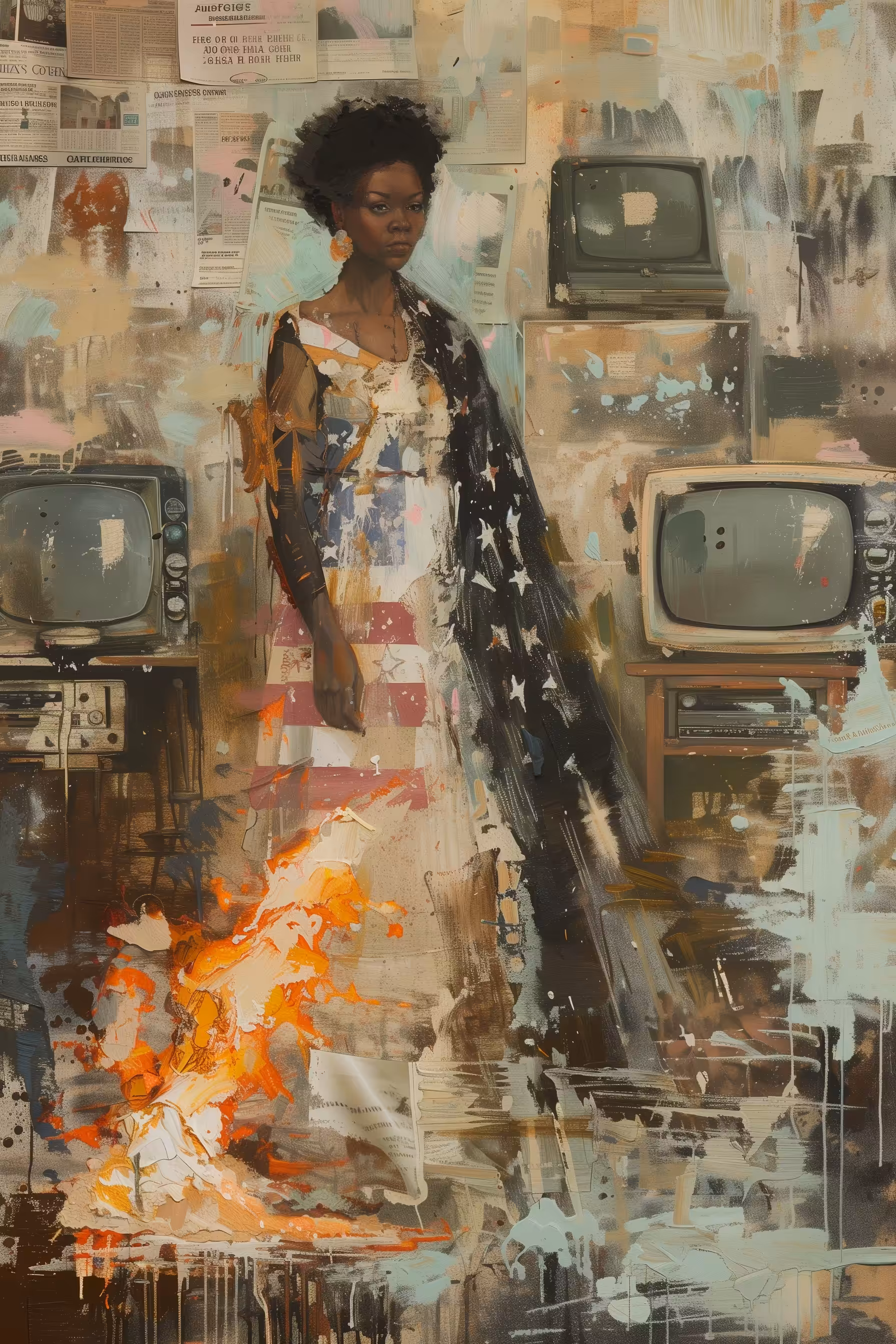 America dey burn