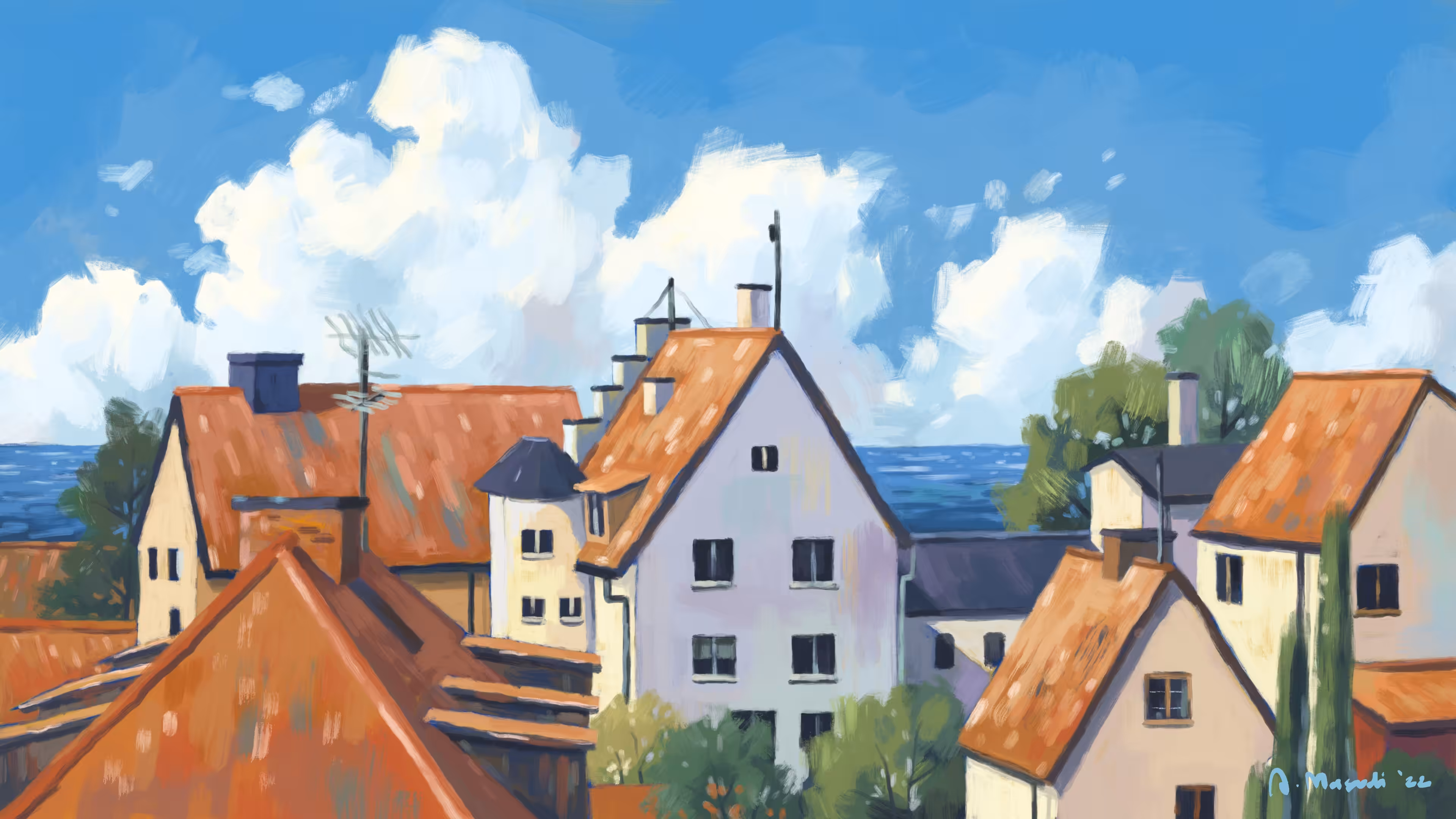 Town with an Ocean View