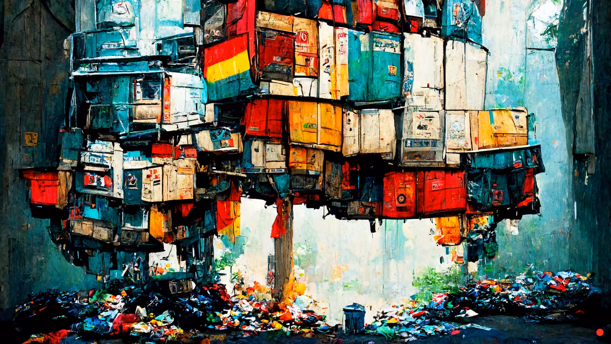 Inverted Trash Wallpaper 