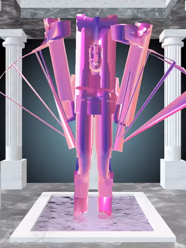 HeavenComputer: The Jumping Magnetic Magenta Woman #2117