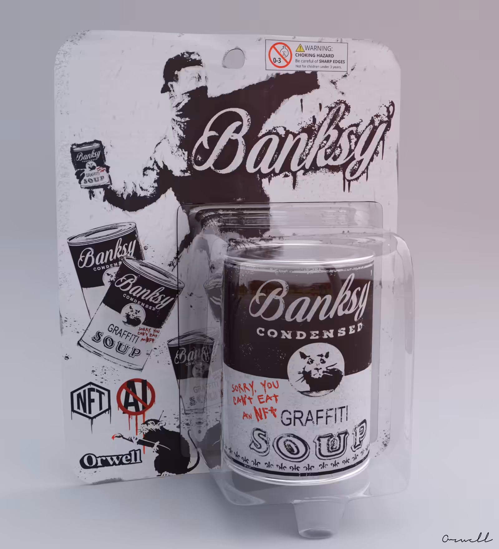 Orwell Toys 0002 / Banksy - Graffiti Soup