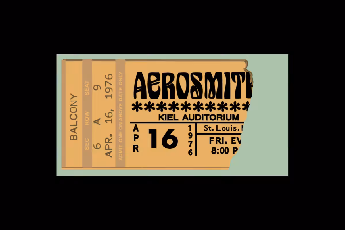 Classic Rock Concert Ticket Stub Generator #19