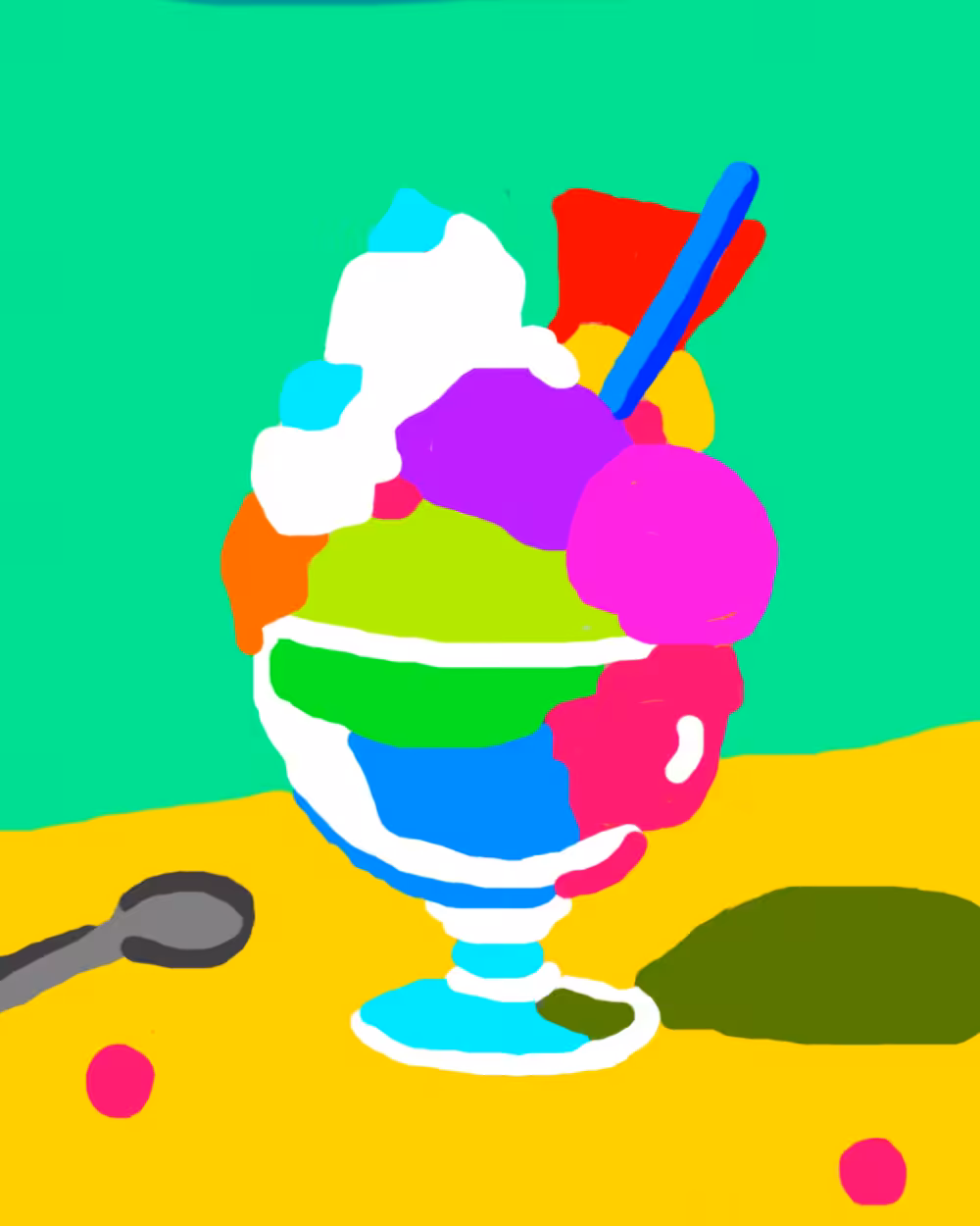 DIGITAL PAINTING: Ice Cream 