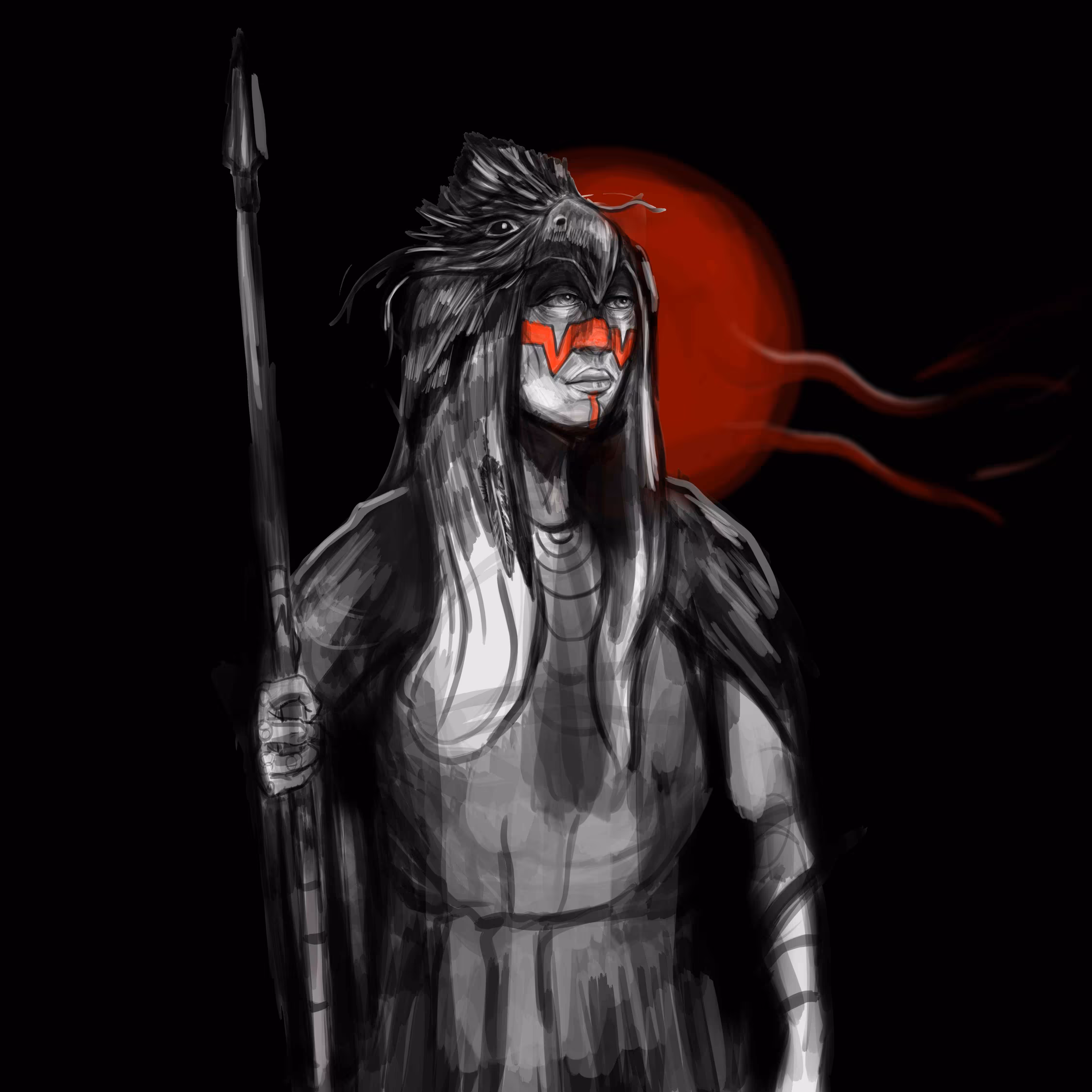 Red and black: Shaman 