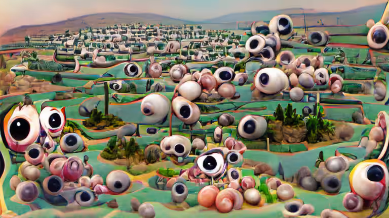 A land made of eyeballs (pixray_genesis)