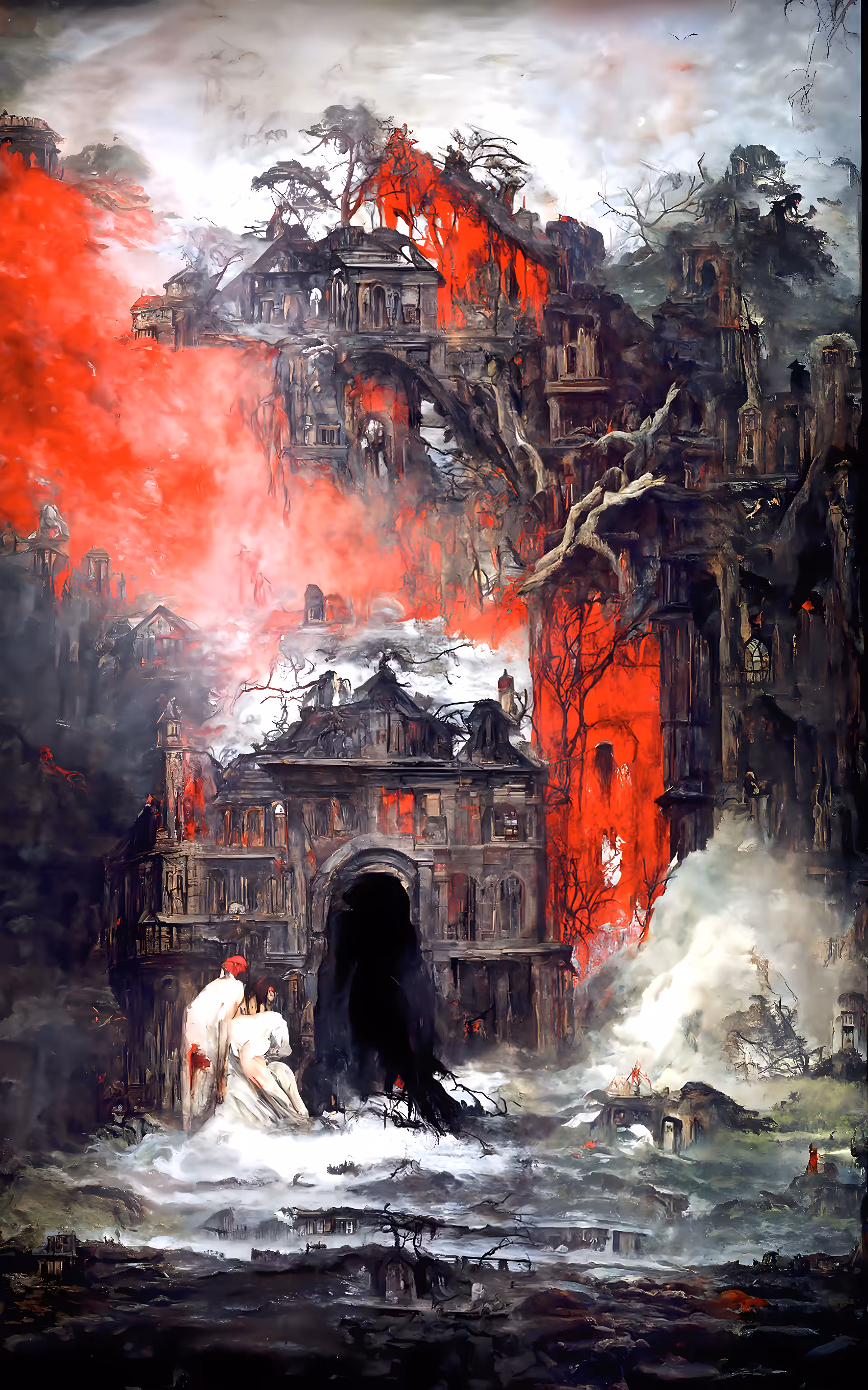 Red Tower Crumbling #2