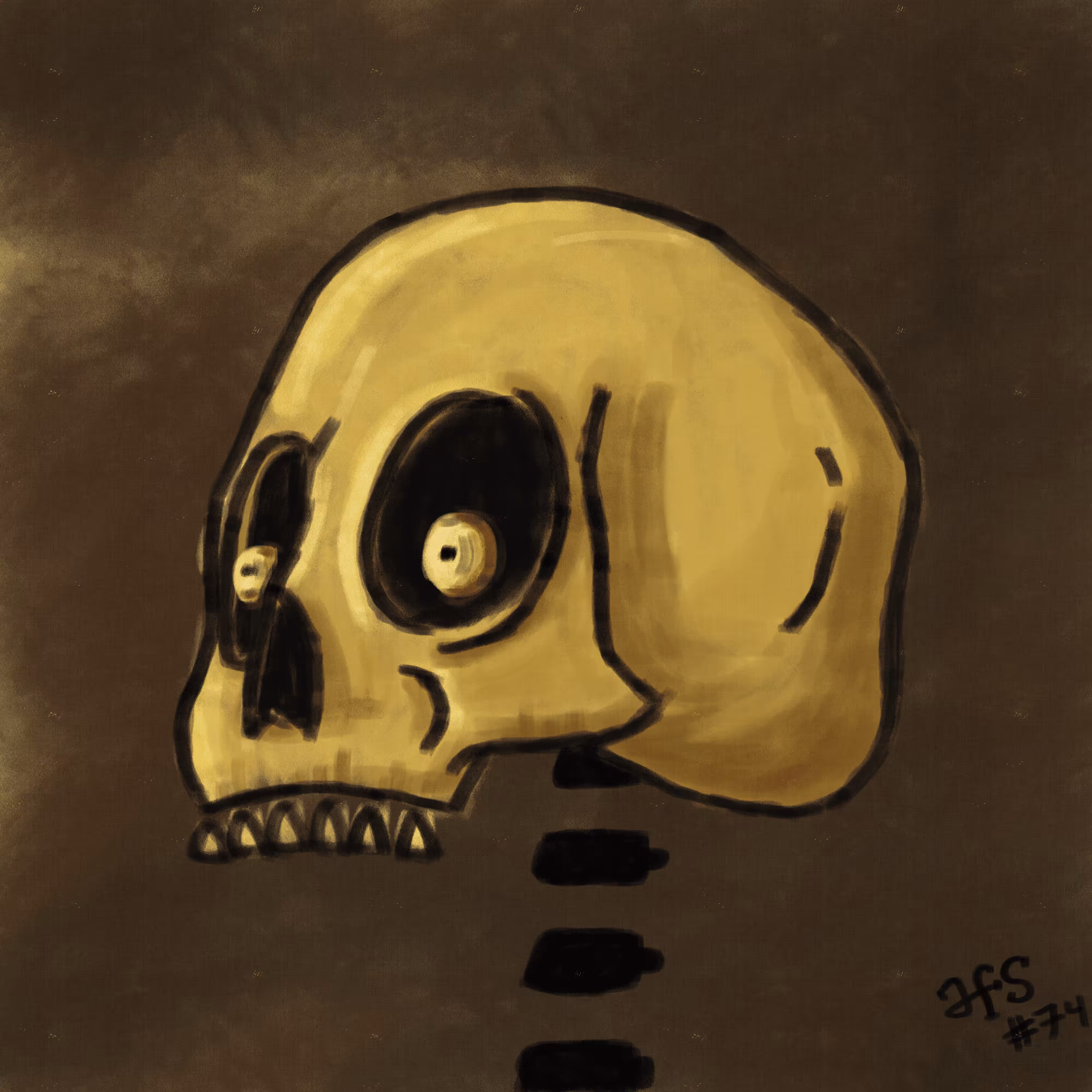 Almost Fancy Skull #74