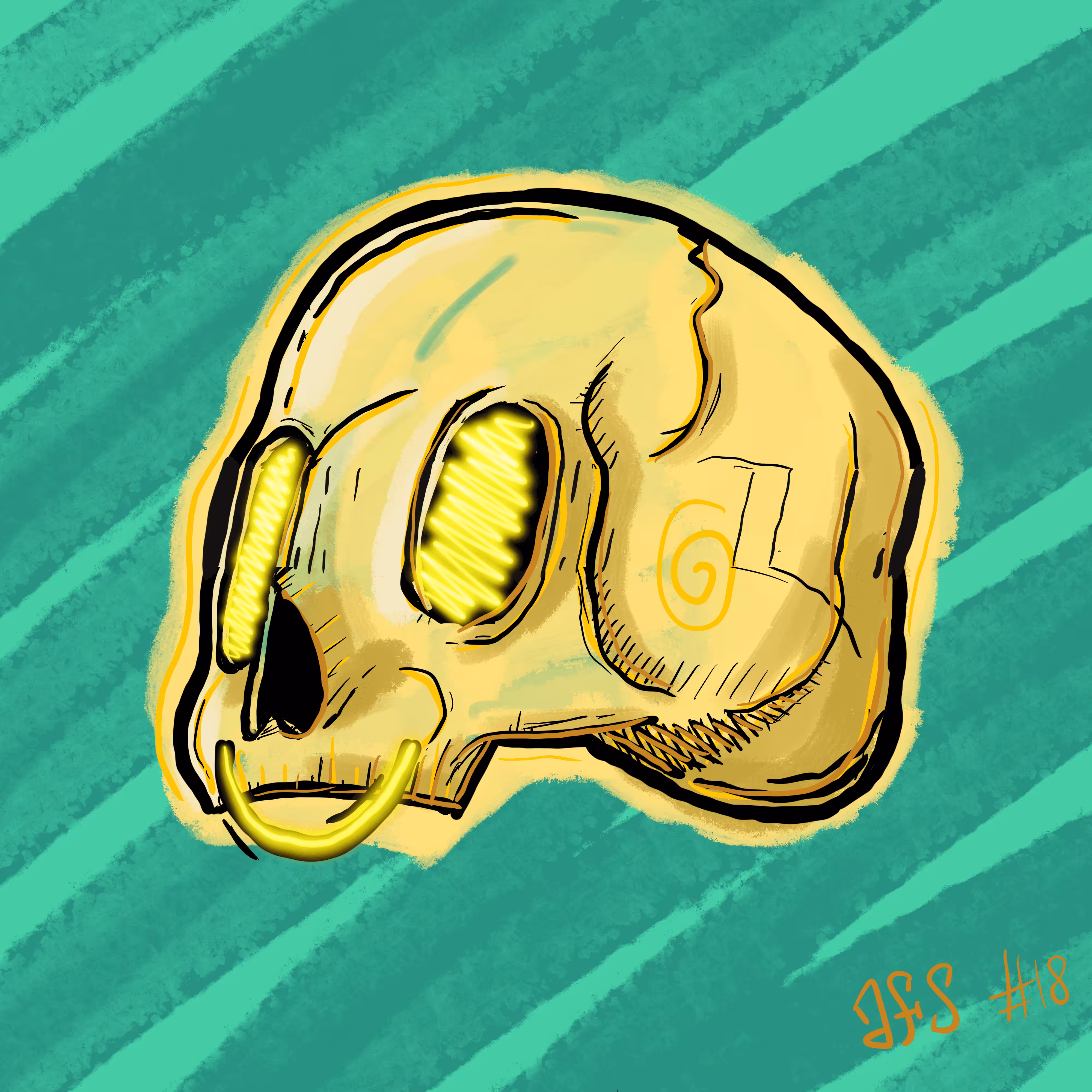 Almost Fancy Skull #18