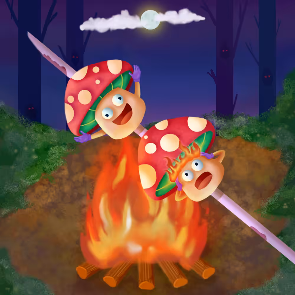 Barbecue Mushrooms