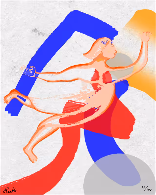 Woman With Ball #6