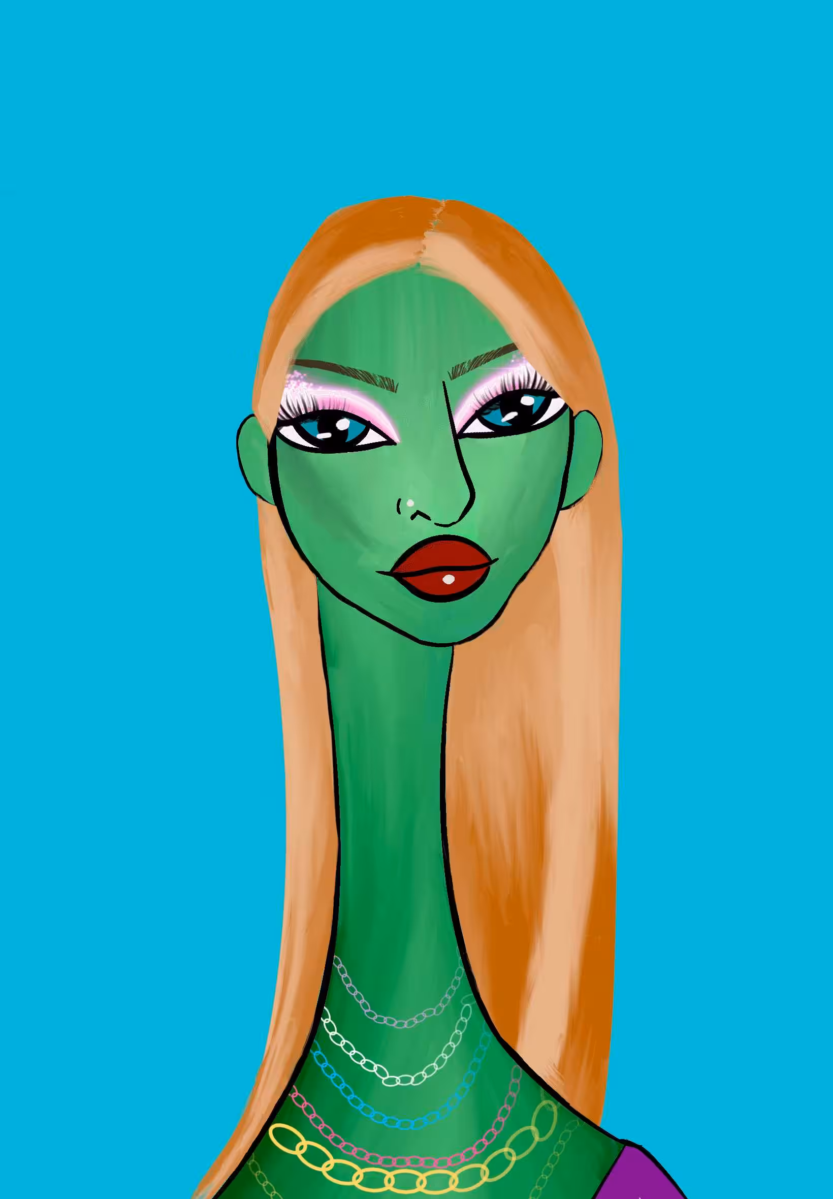 Long Neckie Ladies: Long Neckie Lady #2375