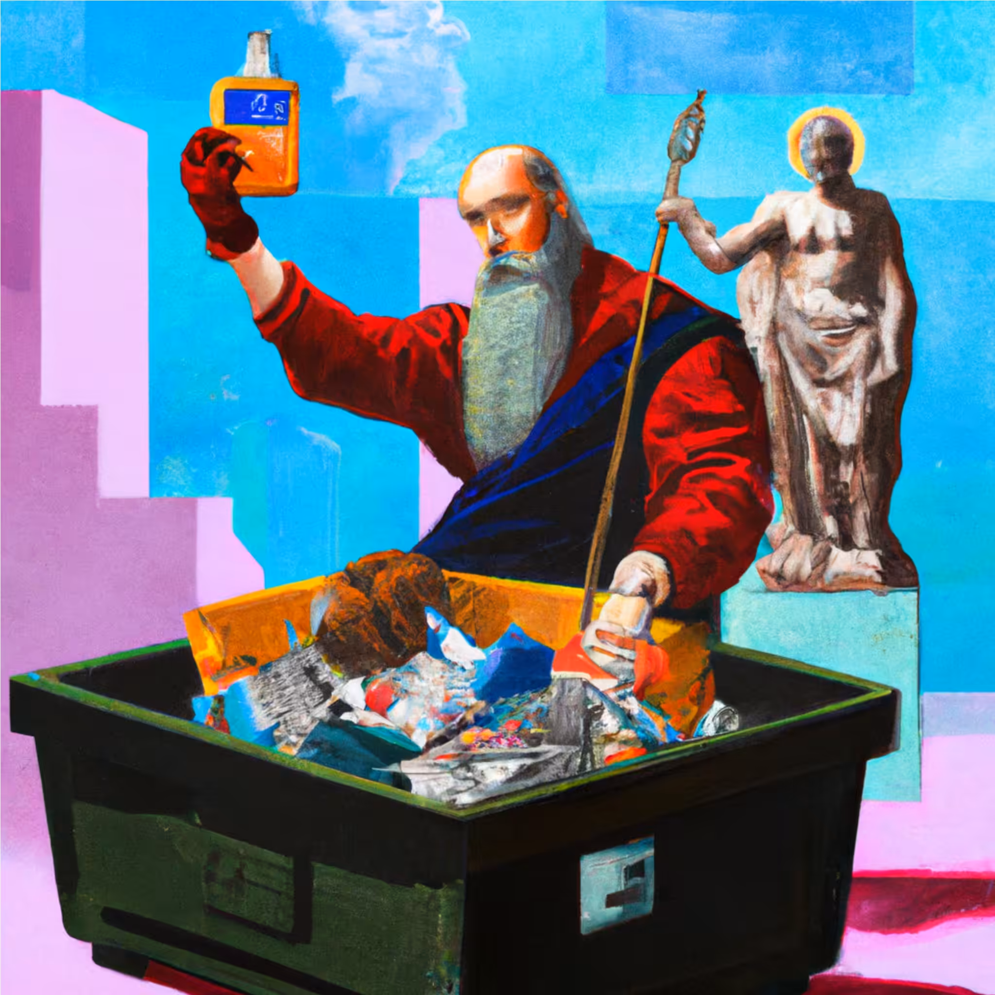 "St. Jerome and the Garbage Collector" by Caravaggiani