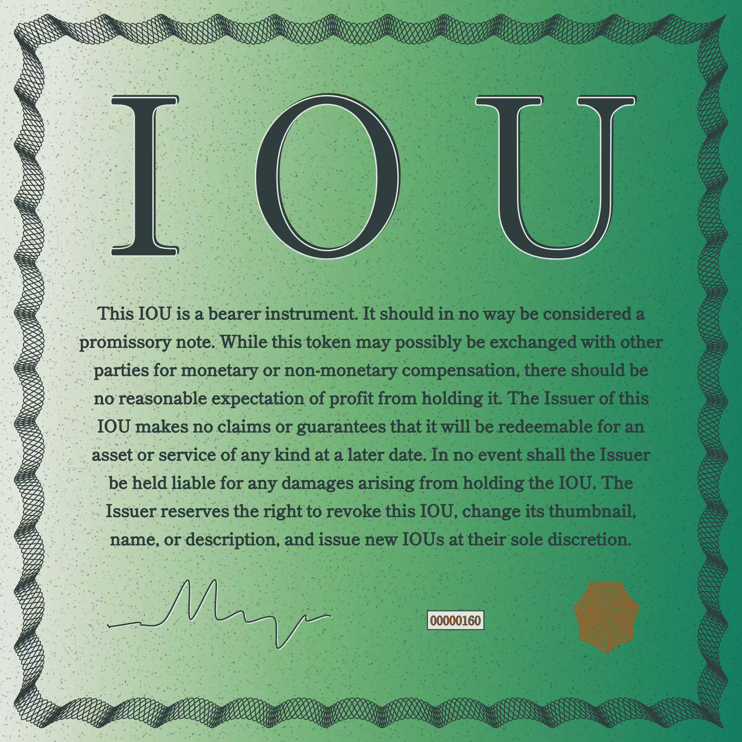 IOU #160