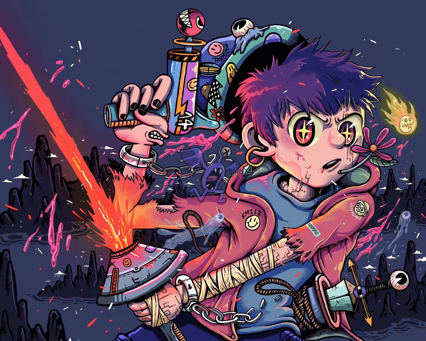 TANPOPOE CHANGE TO ANIME !!