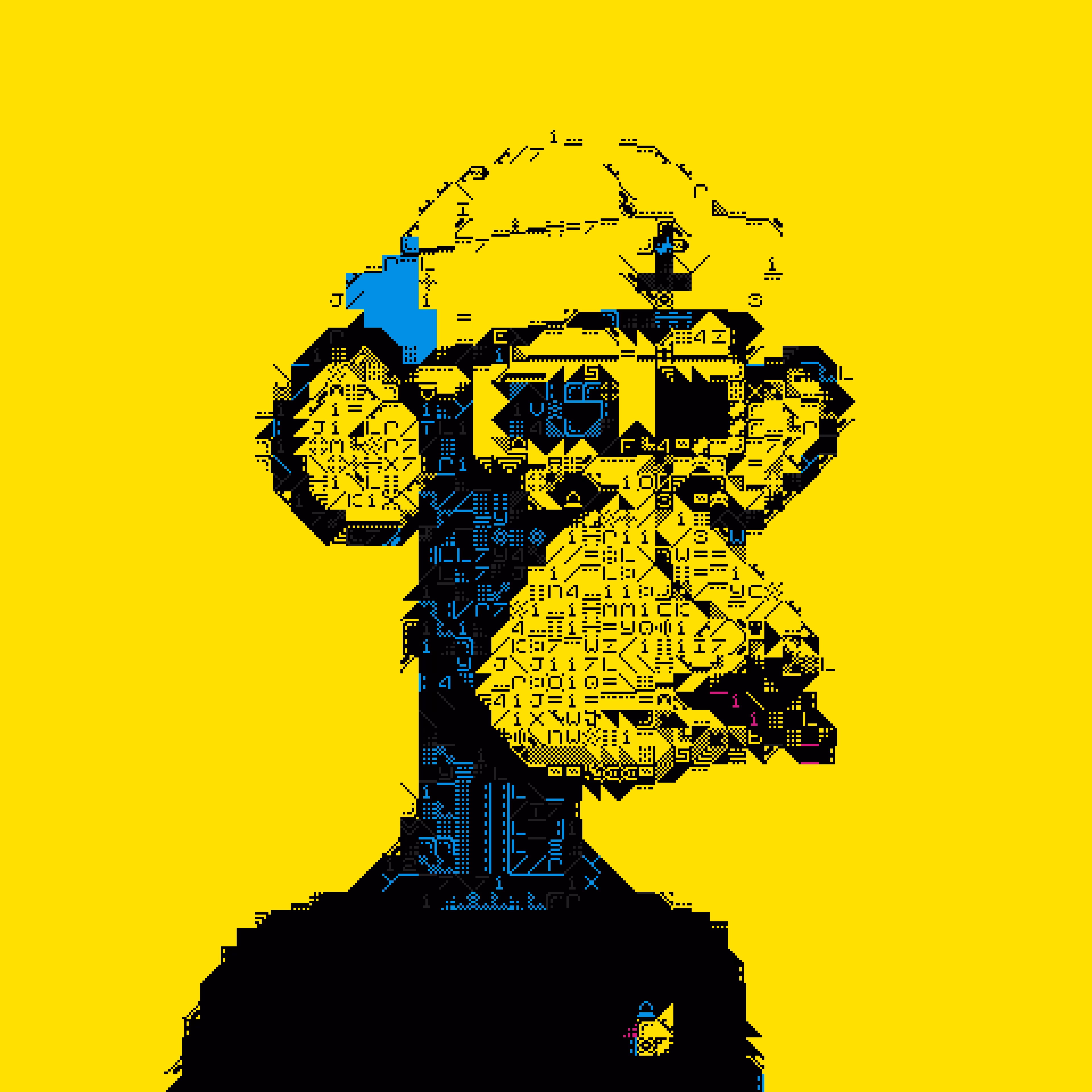 3D CUBIST APES #12