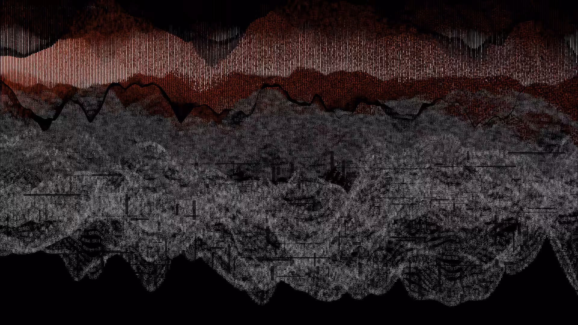 Pixel rain in a data landsacape #26