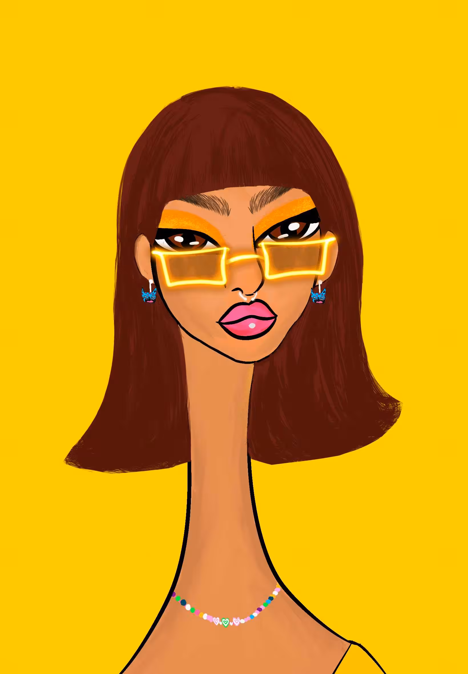 Long Neckie Ladies: Long Neckie Lady #2484