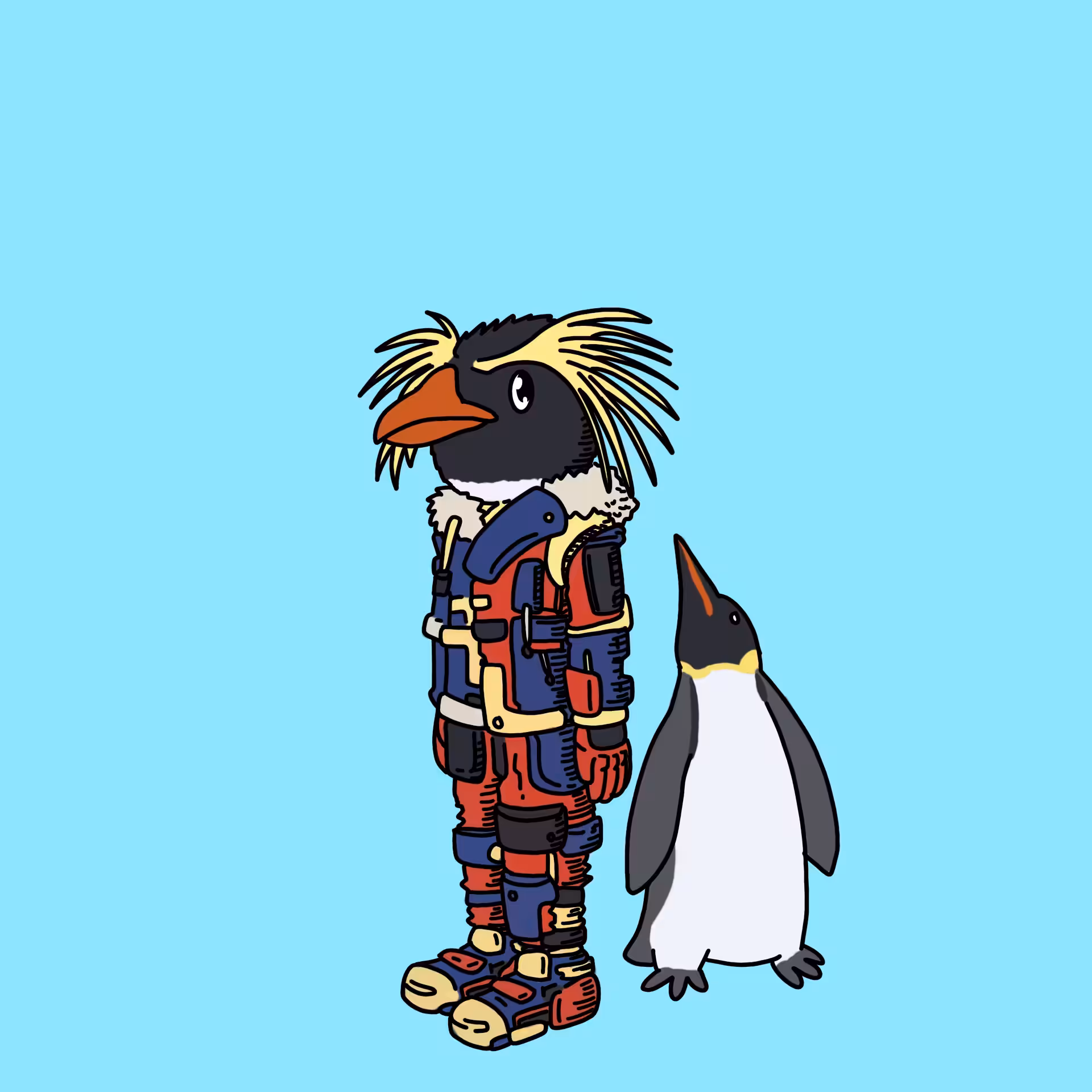 Penguinologist one eyed guy #00092