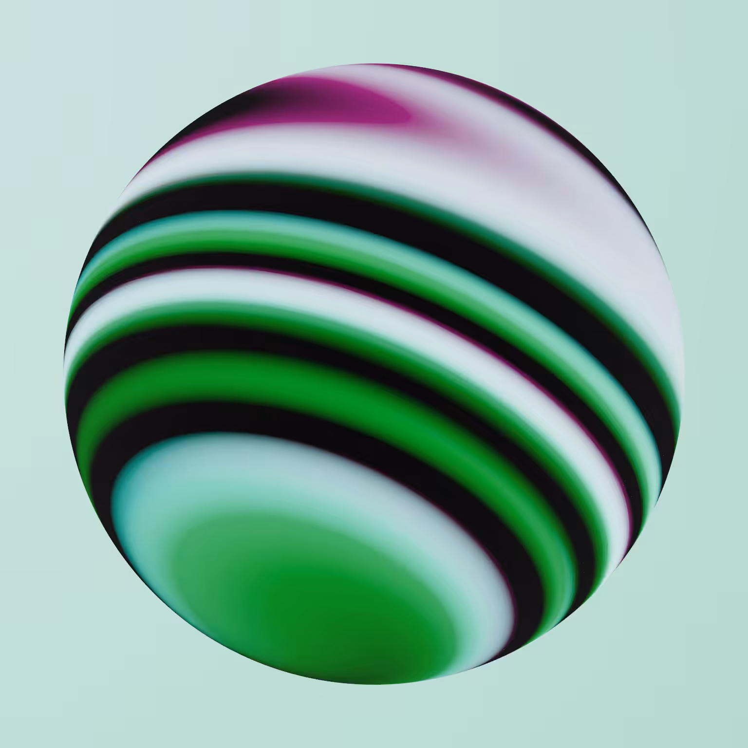 Ether Marbles: Minty Candy Cane