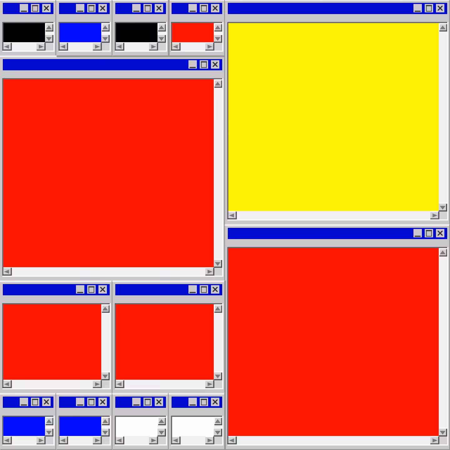 Mondrian's Desktop II #5