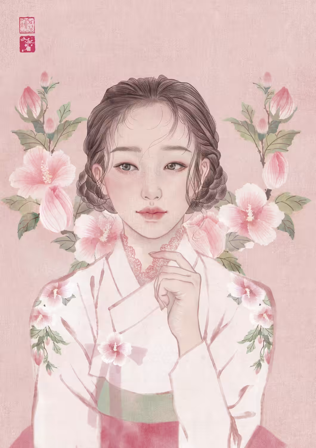 The girl with Mugunghwa