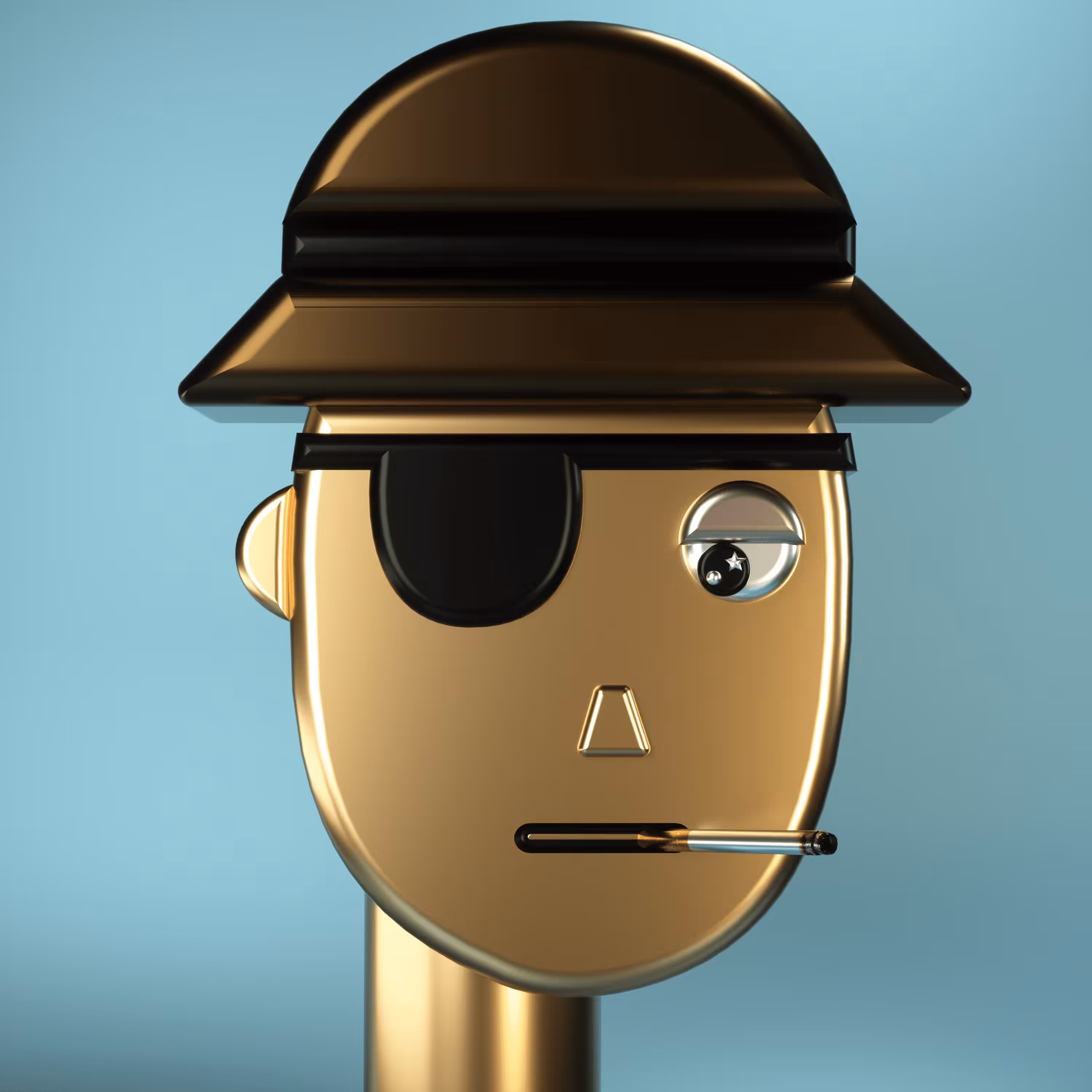 3D Chrome Punks: 3D Chrome Punk #0432