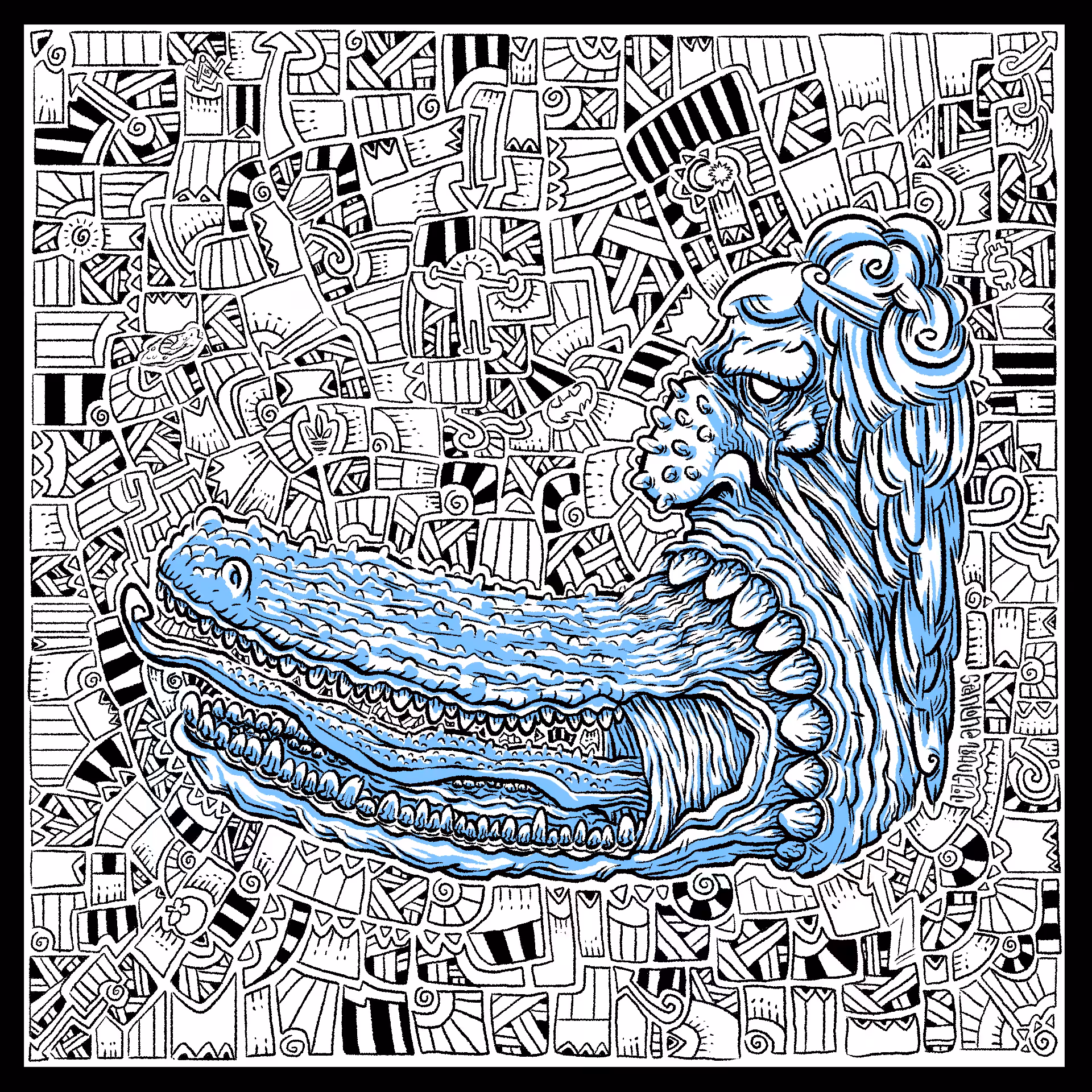 creature 009 Lineart