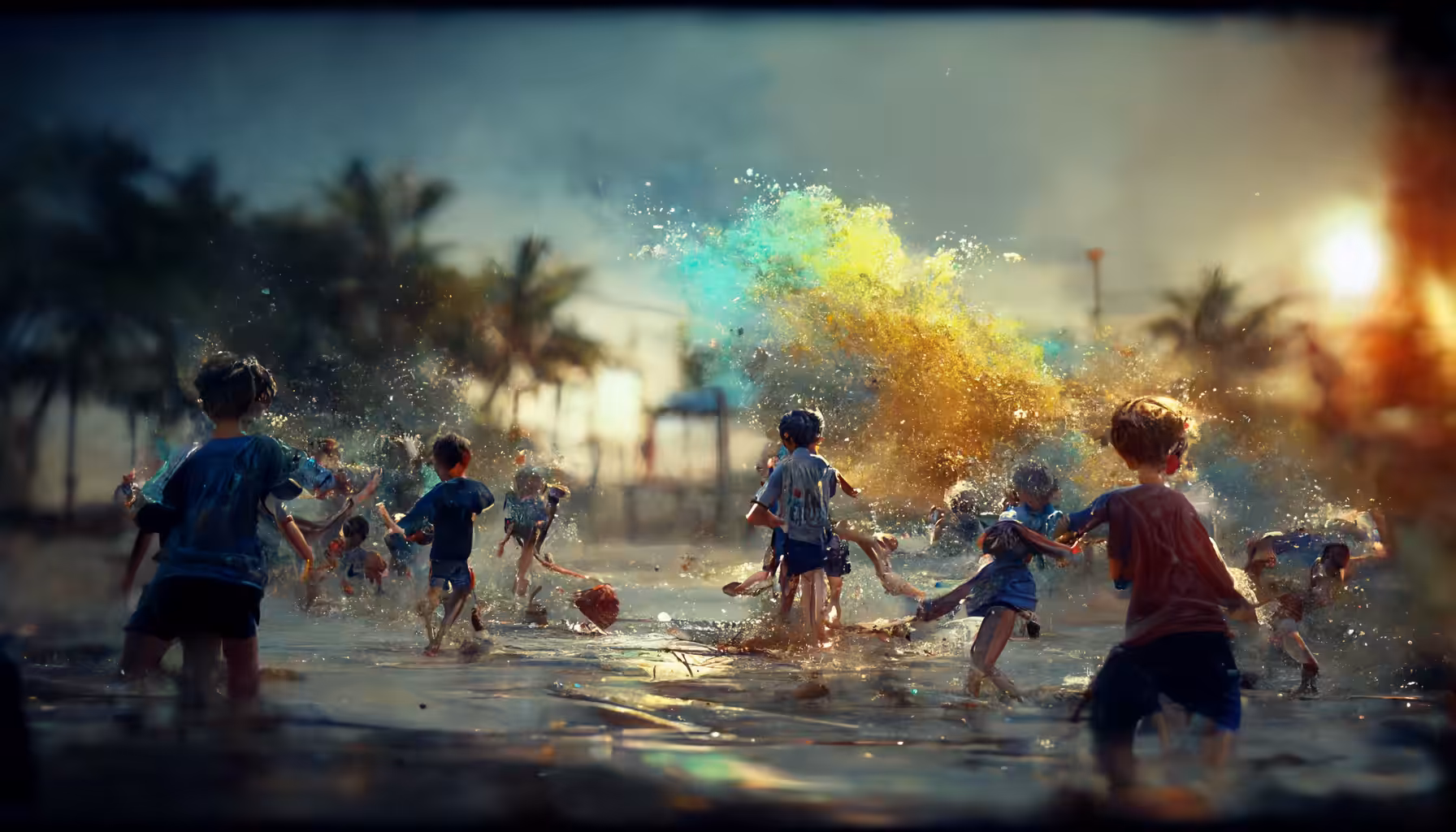 Color Battle at the Beach♥️