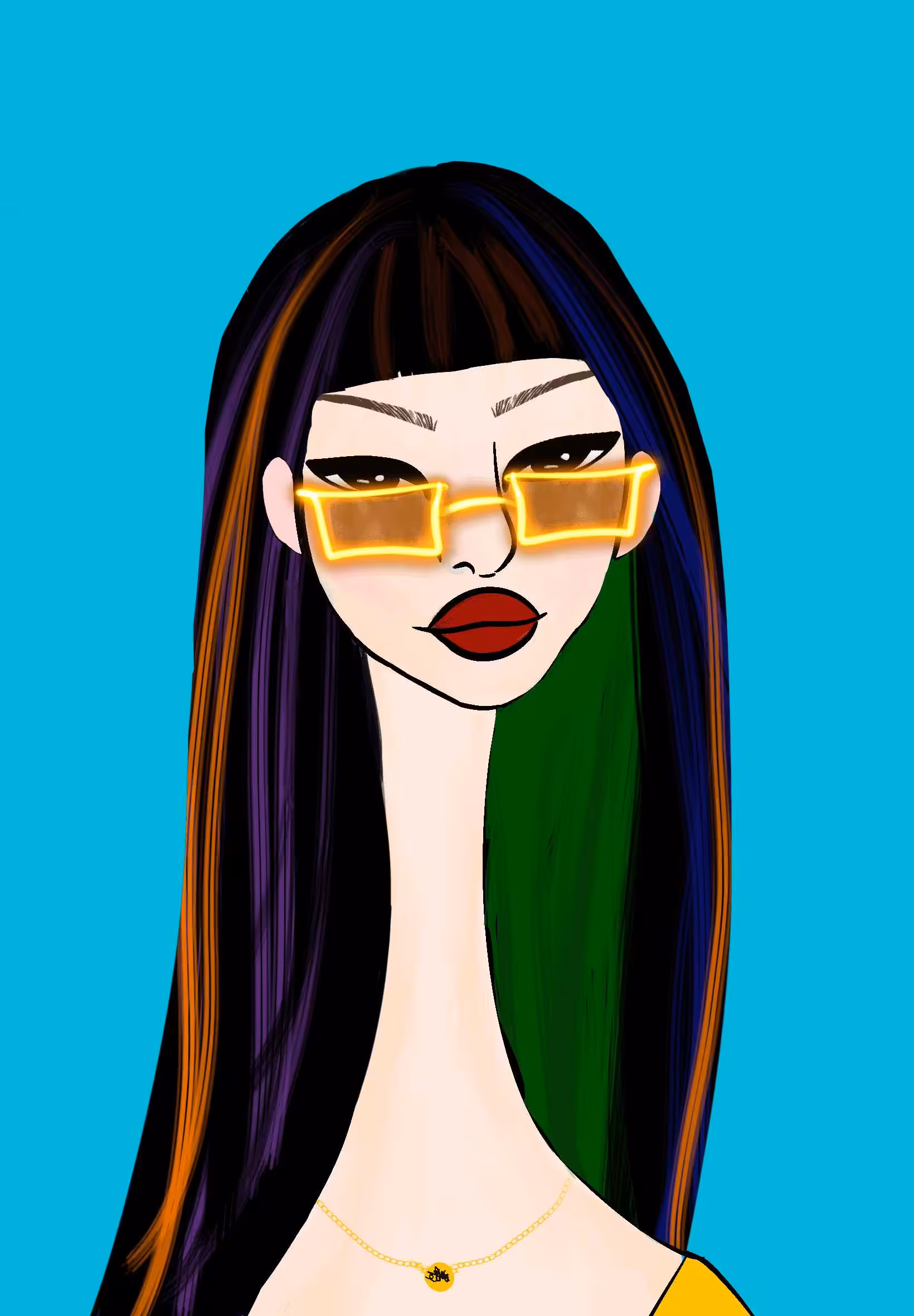 Long Neckie Ladies: Long Neckie Lady #487