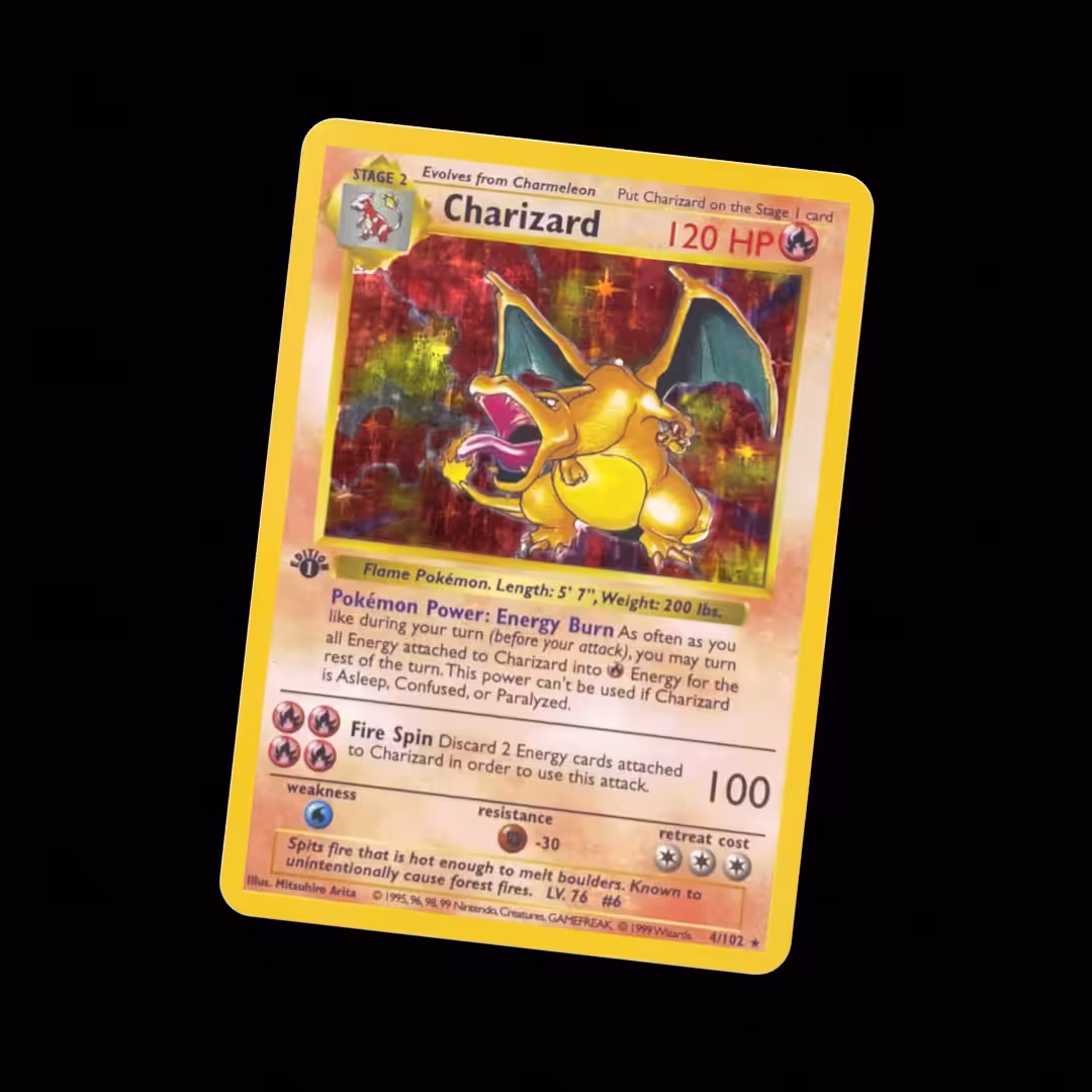 Items: CHARIZARD CARD