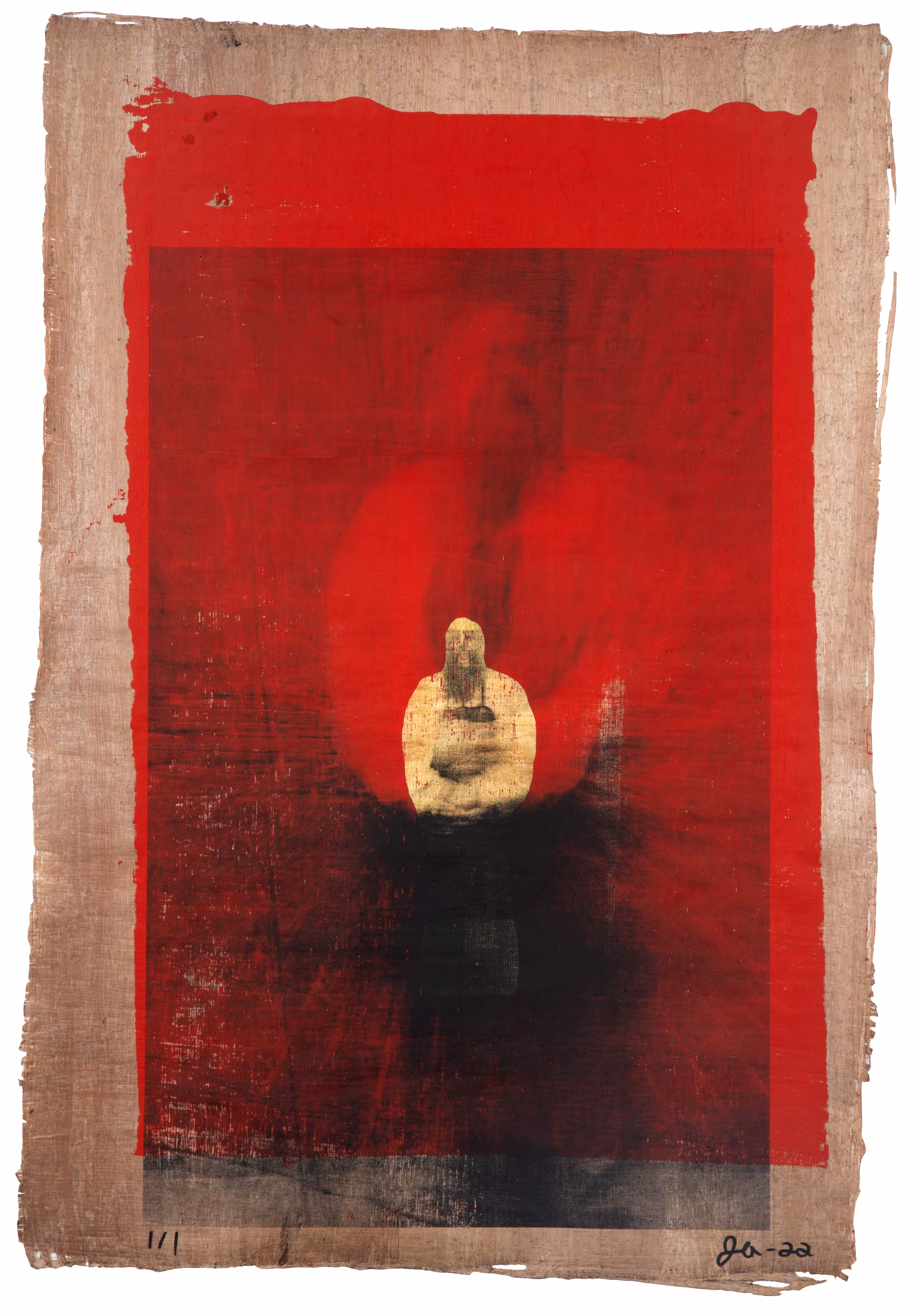 Smoke and Mirrors - Physical Tarot Scrolls: Justin Aversano - Ace of Swords - Physical Tarot Scroll - 1/1