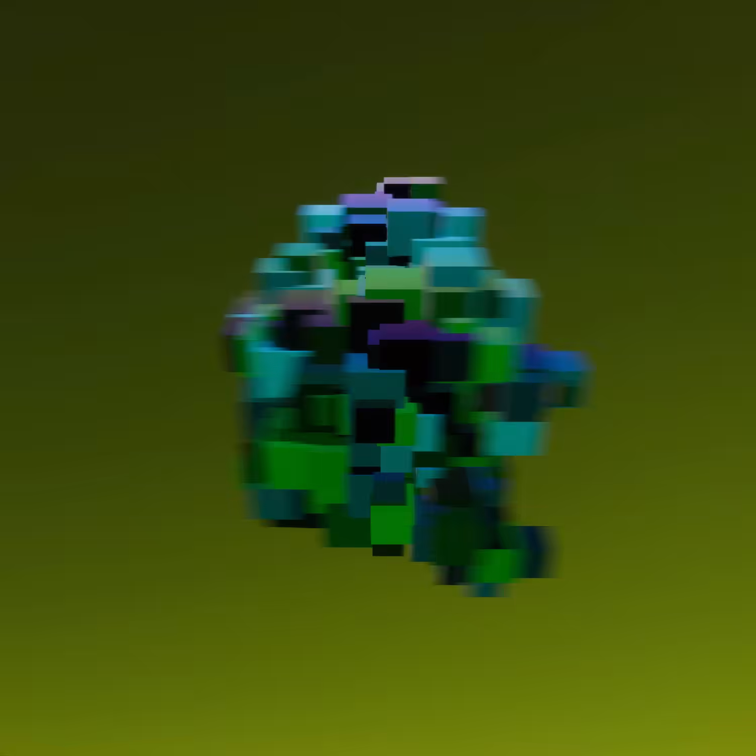 Iridescent Cubes #0008