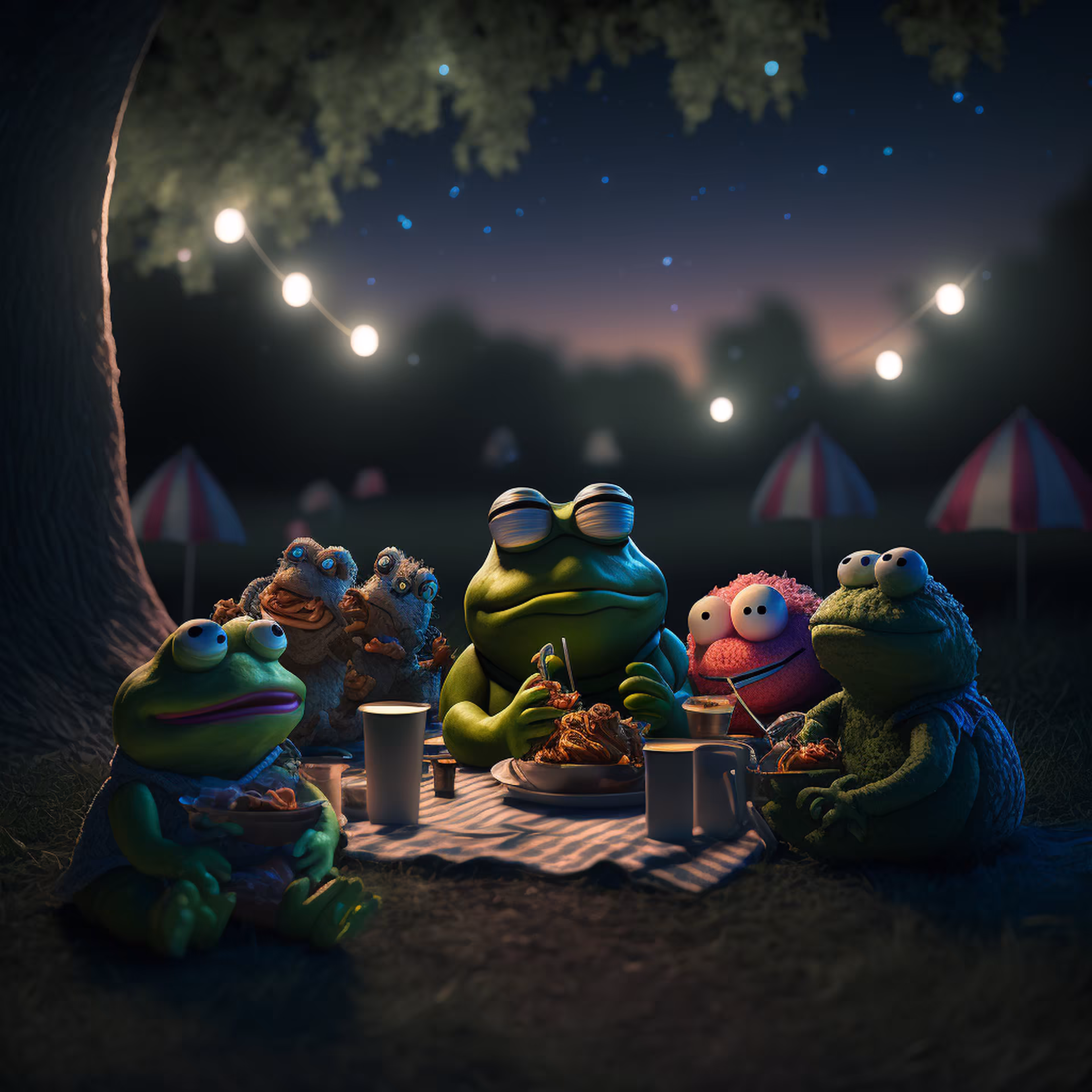 Pepe's World: Pepe picnic at the park