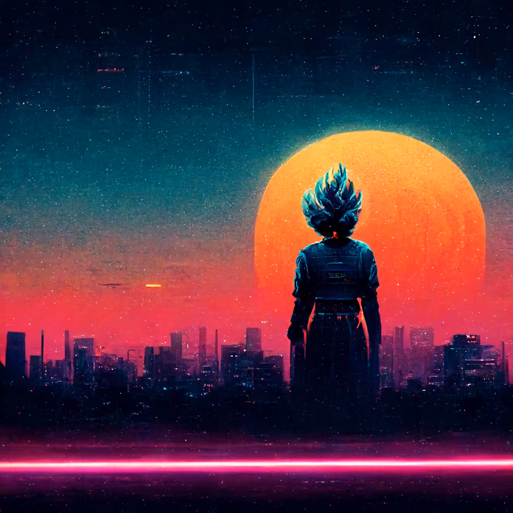 Super Saiyan Synthwave  