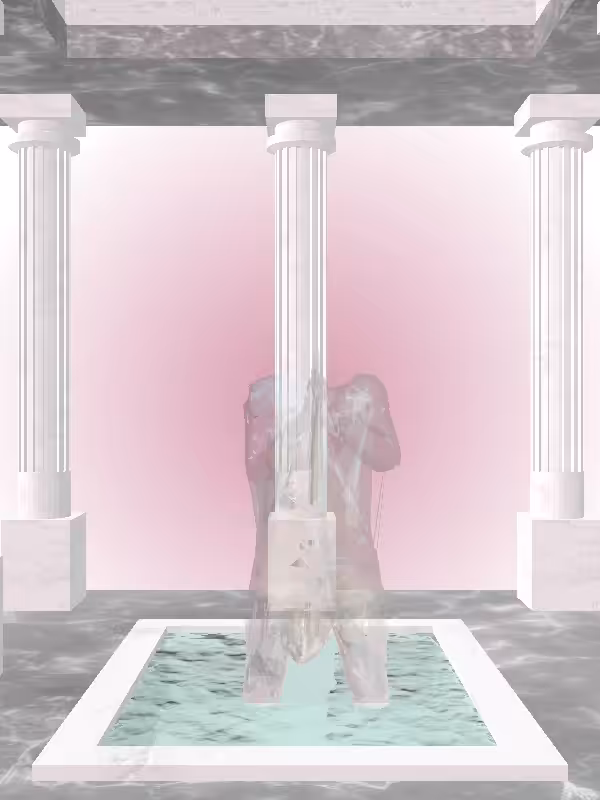 HeavenComputer: The Fading Praying Silver Haze Woman #5656