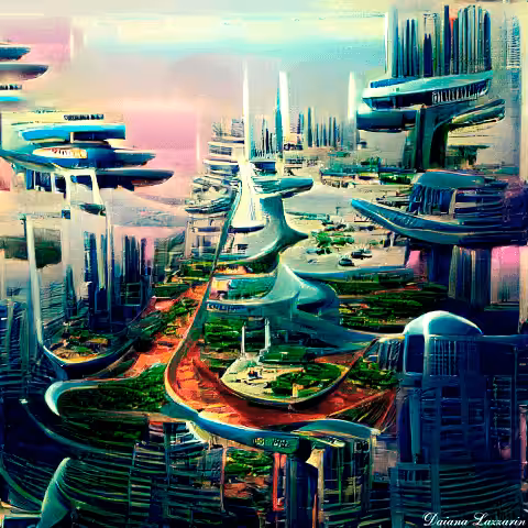 WeirdDREAMS NFT: Metamorphosis of the Virgin in the City of the Future