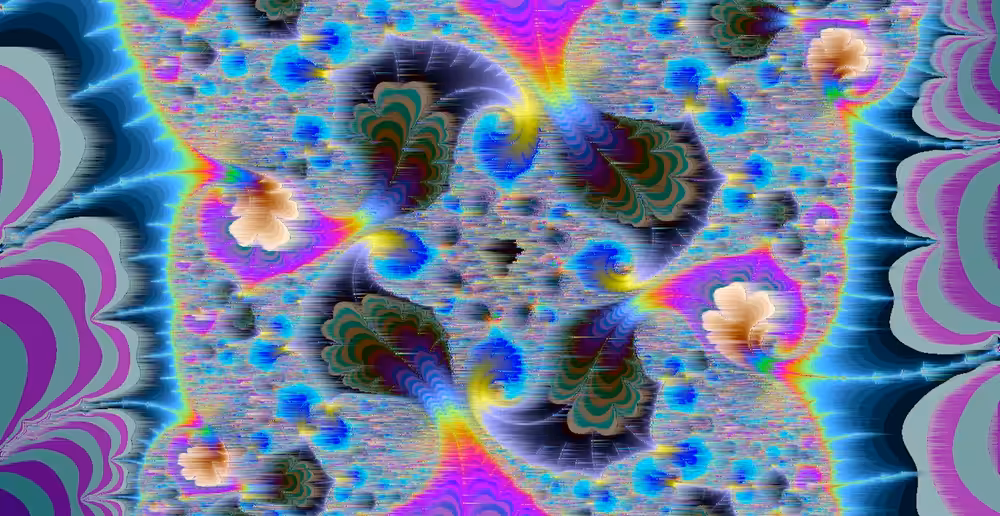 Fractal 01- Frozen Glass at Sunrise