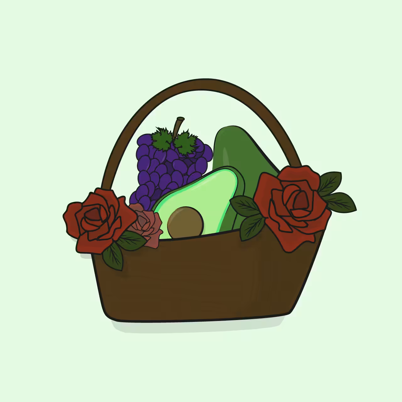 FRUIT & FLOWER BASKET