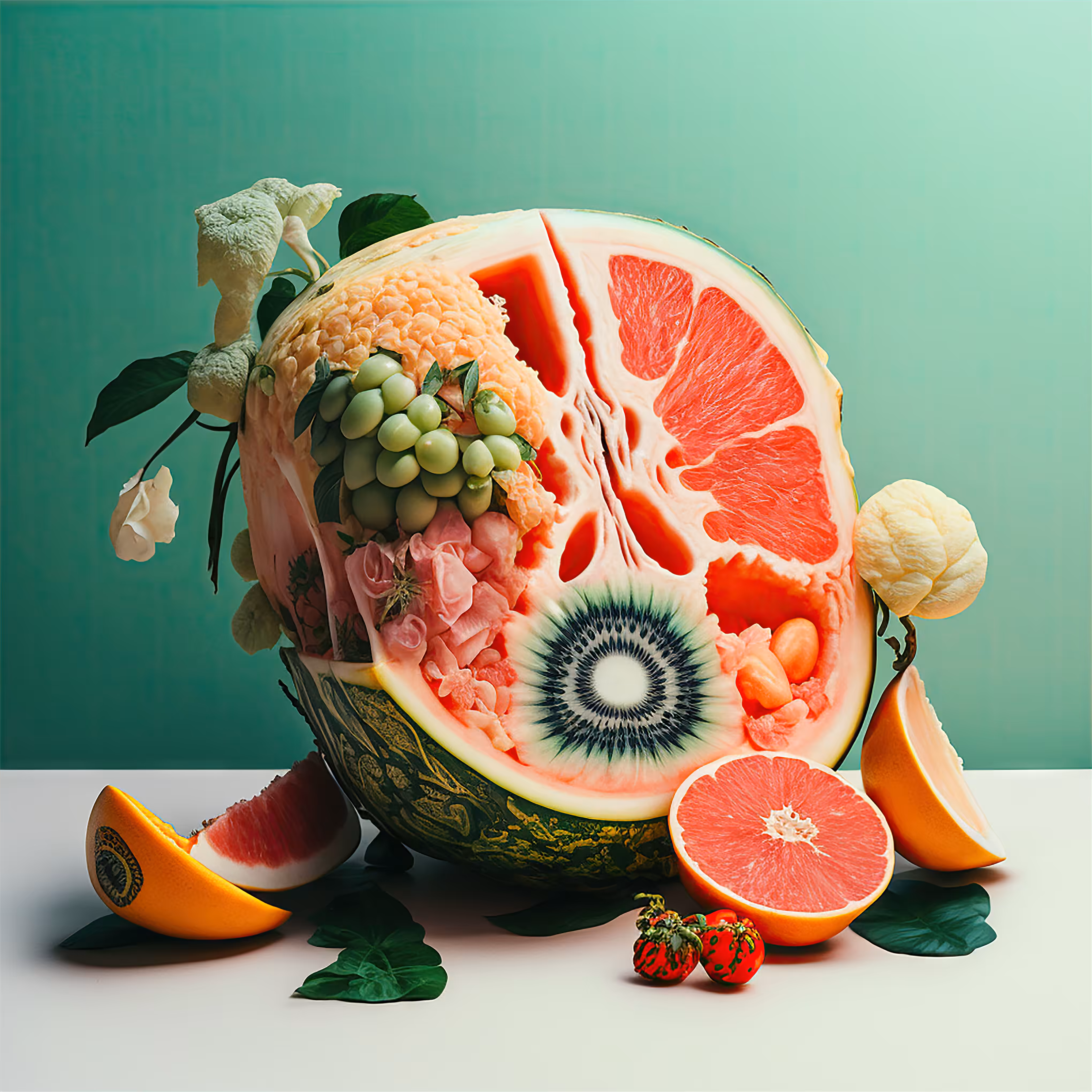 Still life with watermelons v2. 001