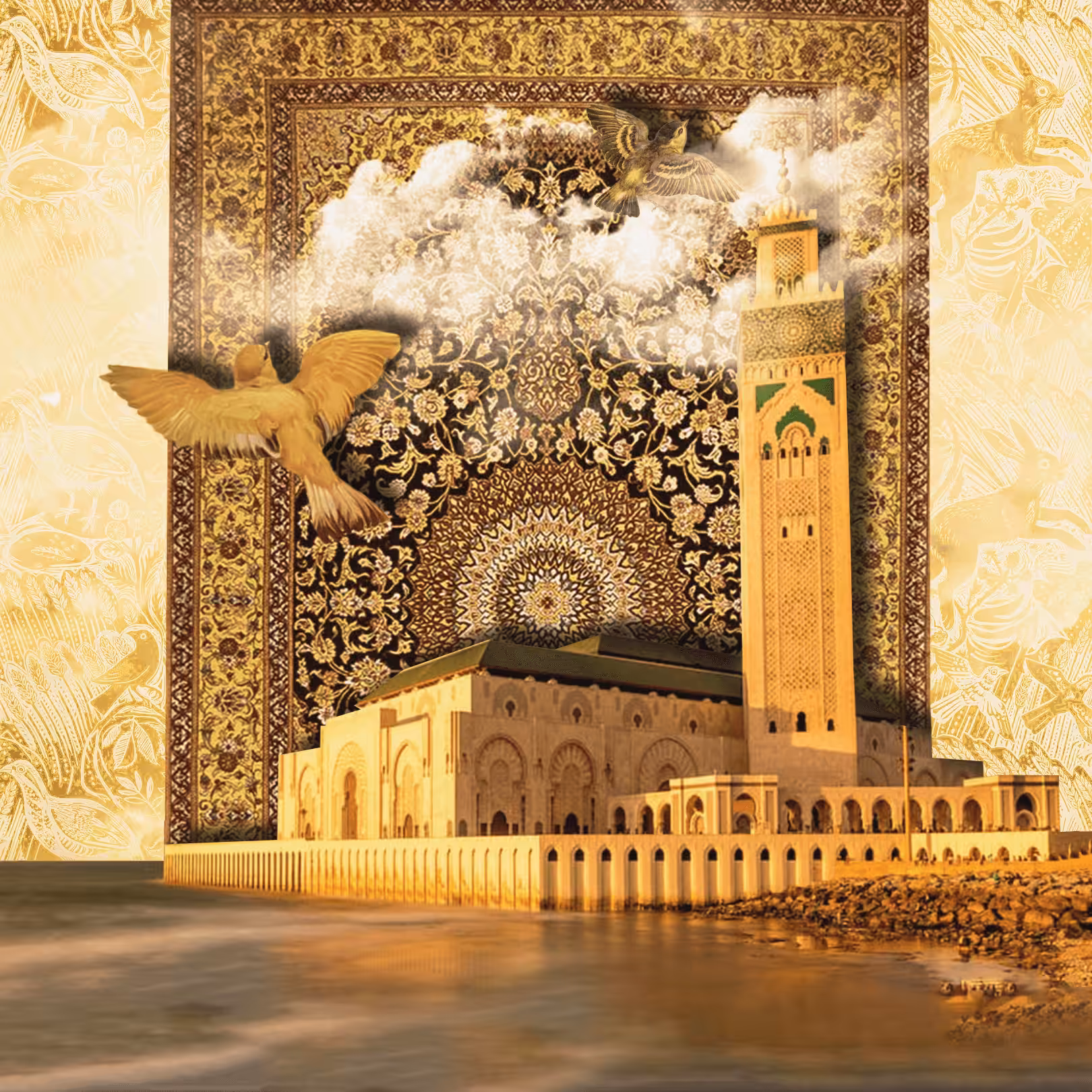  AC- Eastern Sunshine above Hassan II Mosque