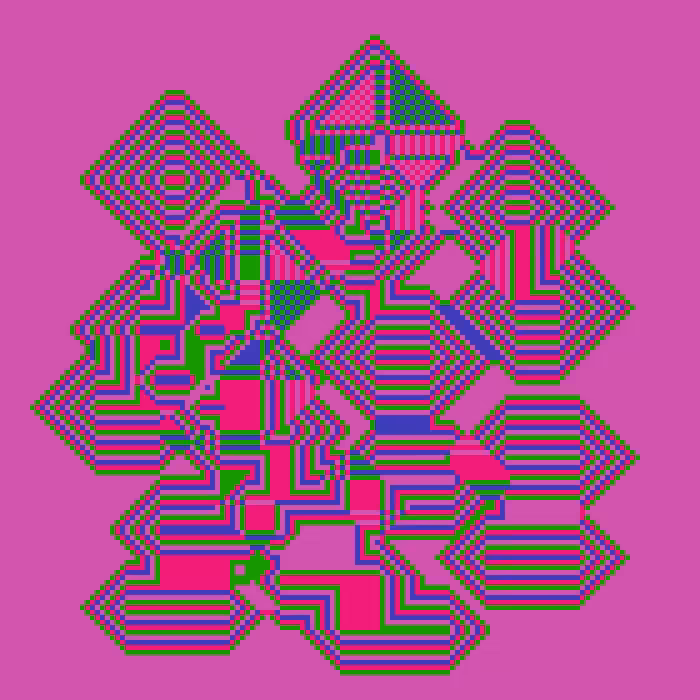 Superimposed Octagonal Pyramids #119
