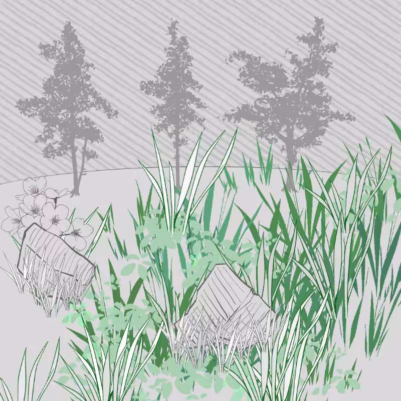Wild Grass and Rubble #3