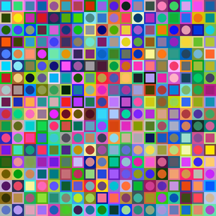 Square Dot Composition #283